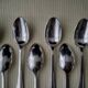 Set of 12 silver-plated coffee spoons Art Deco style
