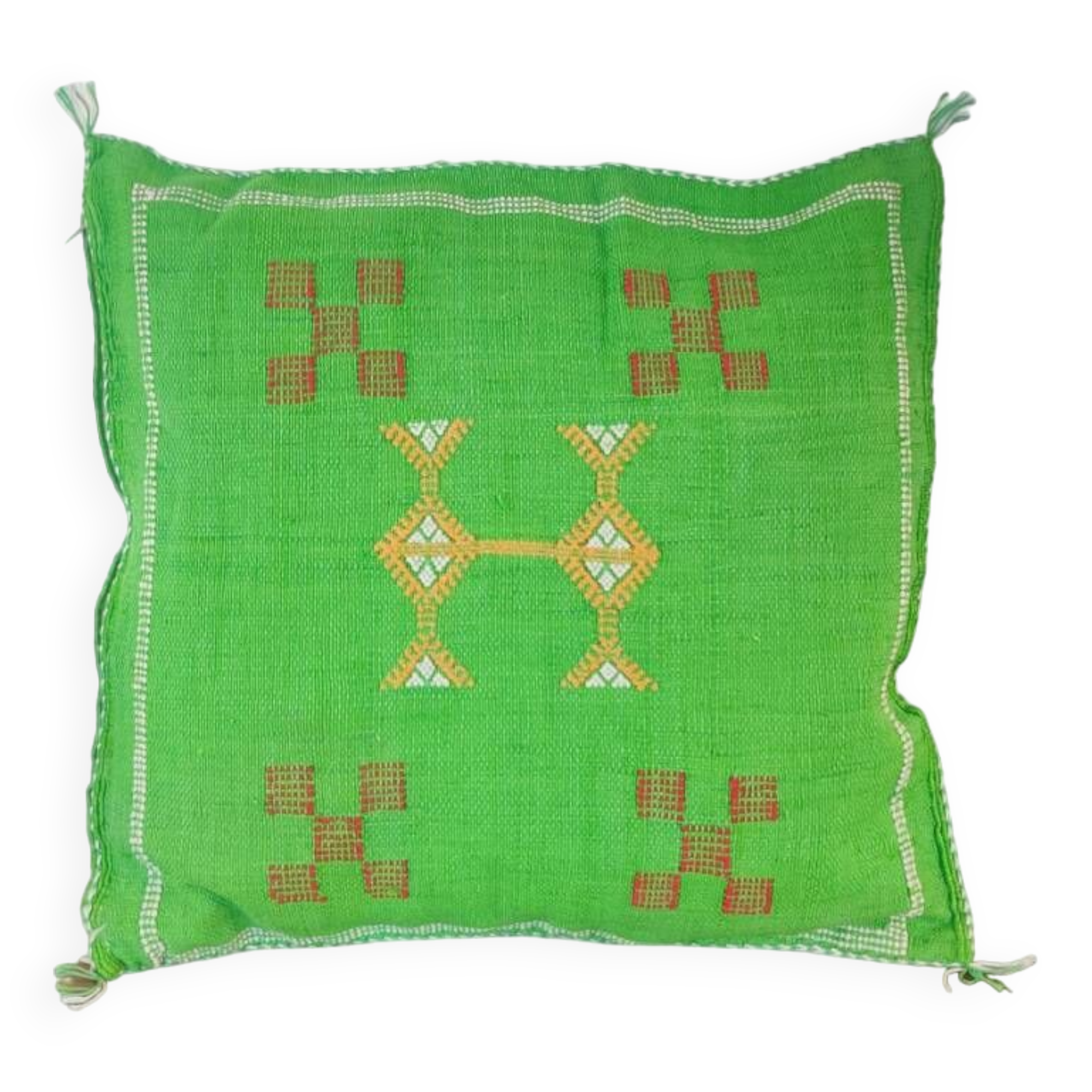 Coussin marocain vert Sabra