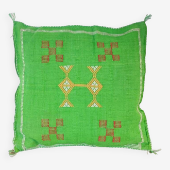 Sabra green Moroccan cushion