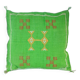 Coussin marocain vert Sabra