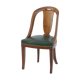 Green leather chair