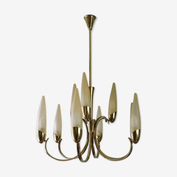 Lelli LELLI vintage chandelier for Arredoluce Italy 60s