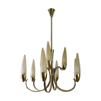 Lelli LELLI vintage chandelier for Arredoluce Italy 60s