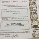 Round mirror in solid elm Maison Regain