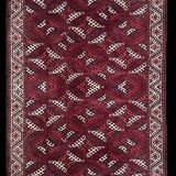 Turkmen Bukhara Yomud Rug: 3.10 X 2.08 Meters