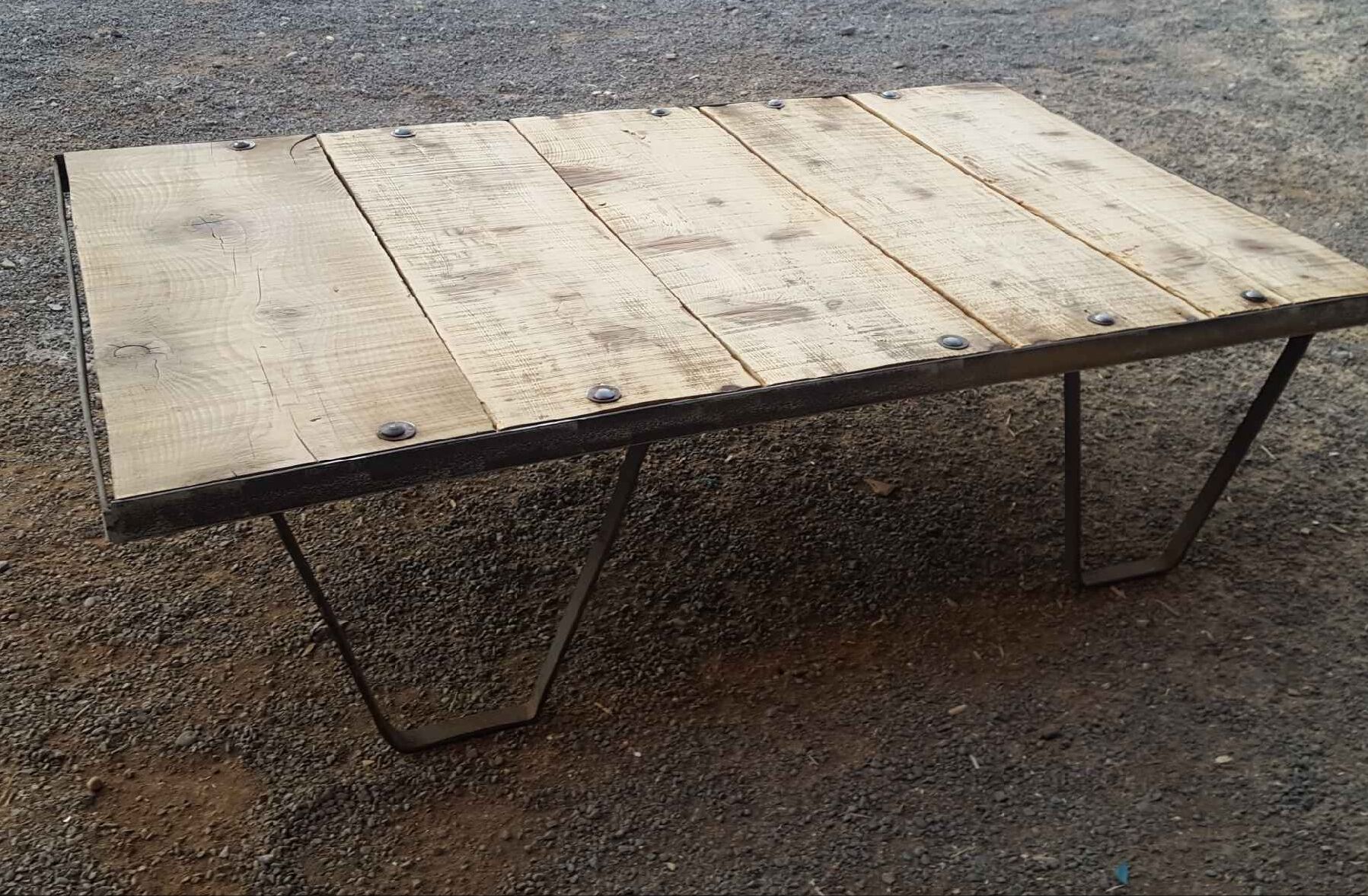 Industrial coffee table