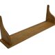 Vintage oak wall rack book shelf 1970s wood minimalist design