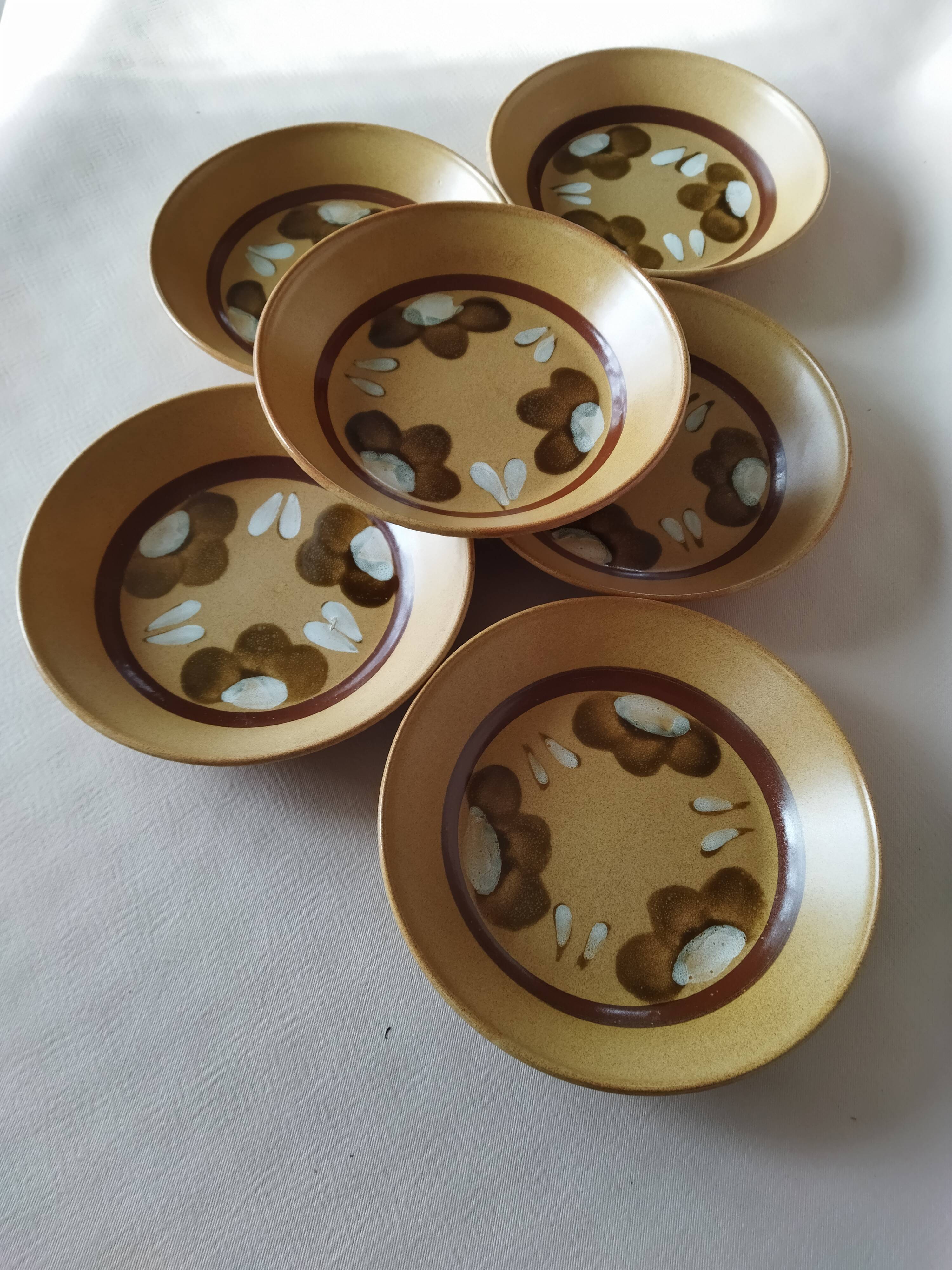 6 Sarreguemines Chamonix calotte plates