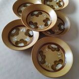 6 Sarreguemines Chamonix calotte plates