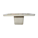 Vintage octagonal dining table travertine 1970s/1980s