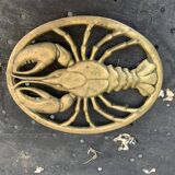 Golden brass underside vintage lobster