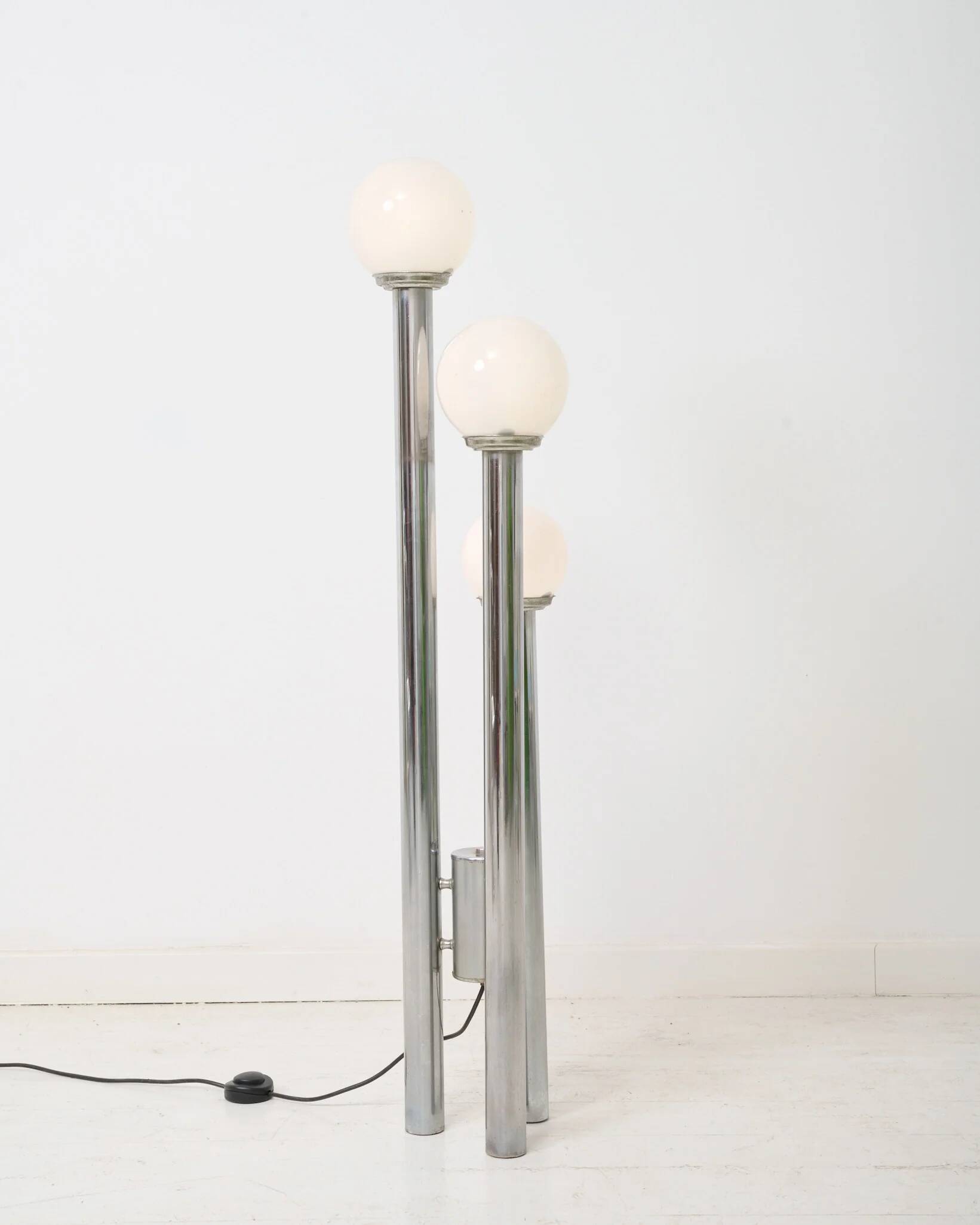 Opaline trio floor lamp, Space Age, 1960s