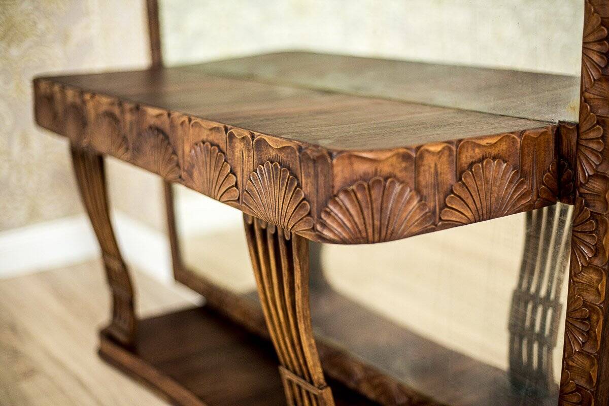 Pearwood Vanity Table with Mirror, 1900s