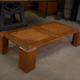 Leather coffee table 1970 " checkers "