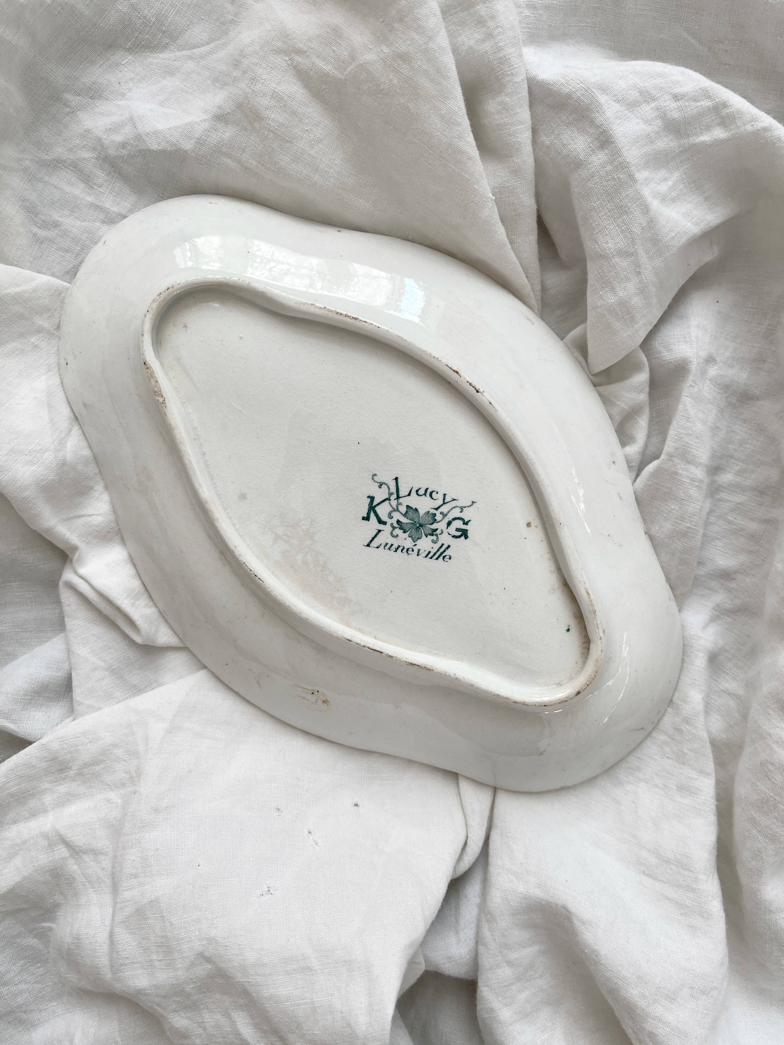 Ironware dish "Lucy" KG Lunéville circa 1900