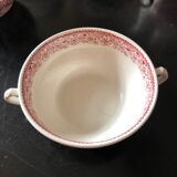 English tea service in pink faience