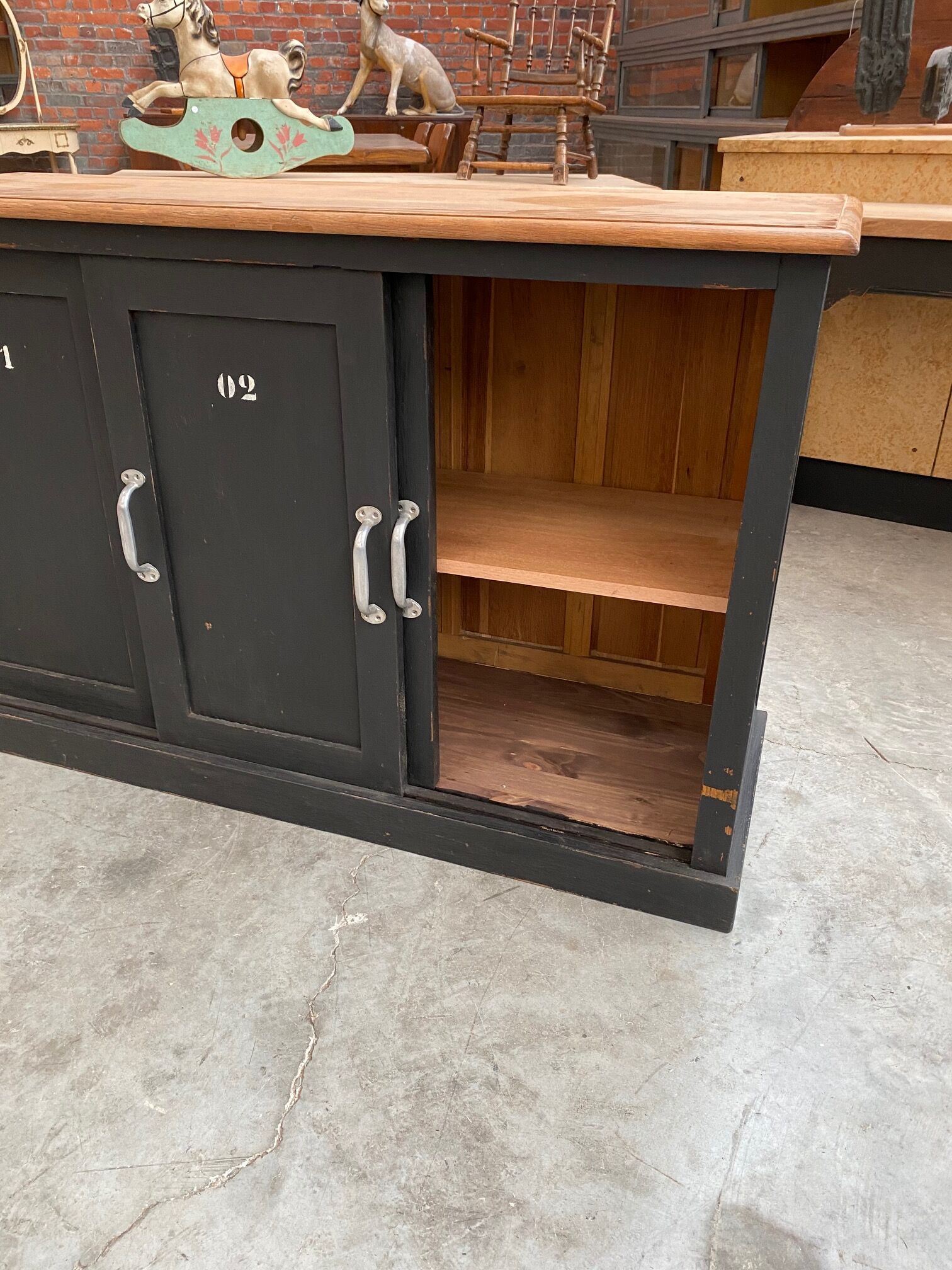 Old patinated craft furniture