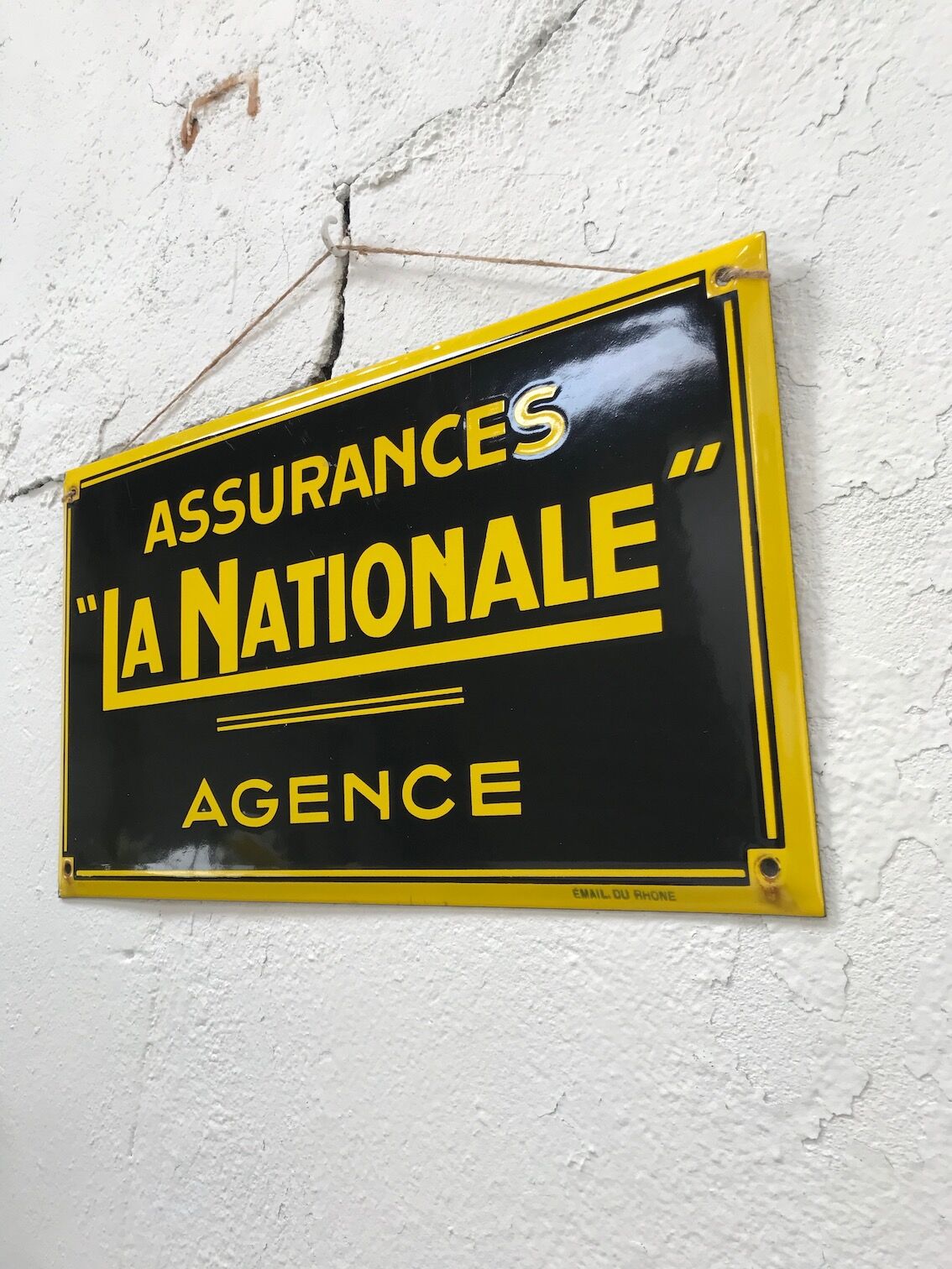 La national enamel plate