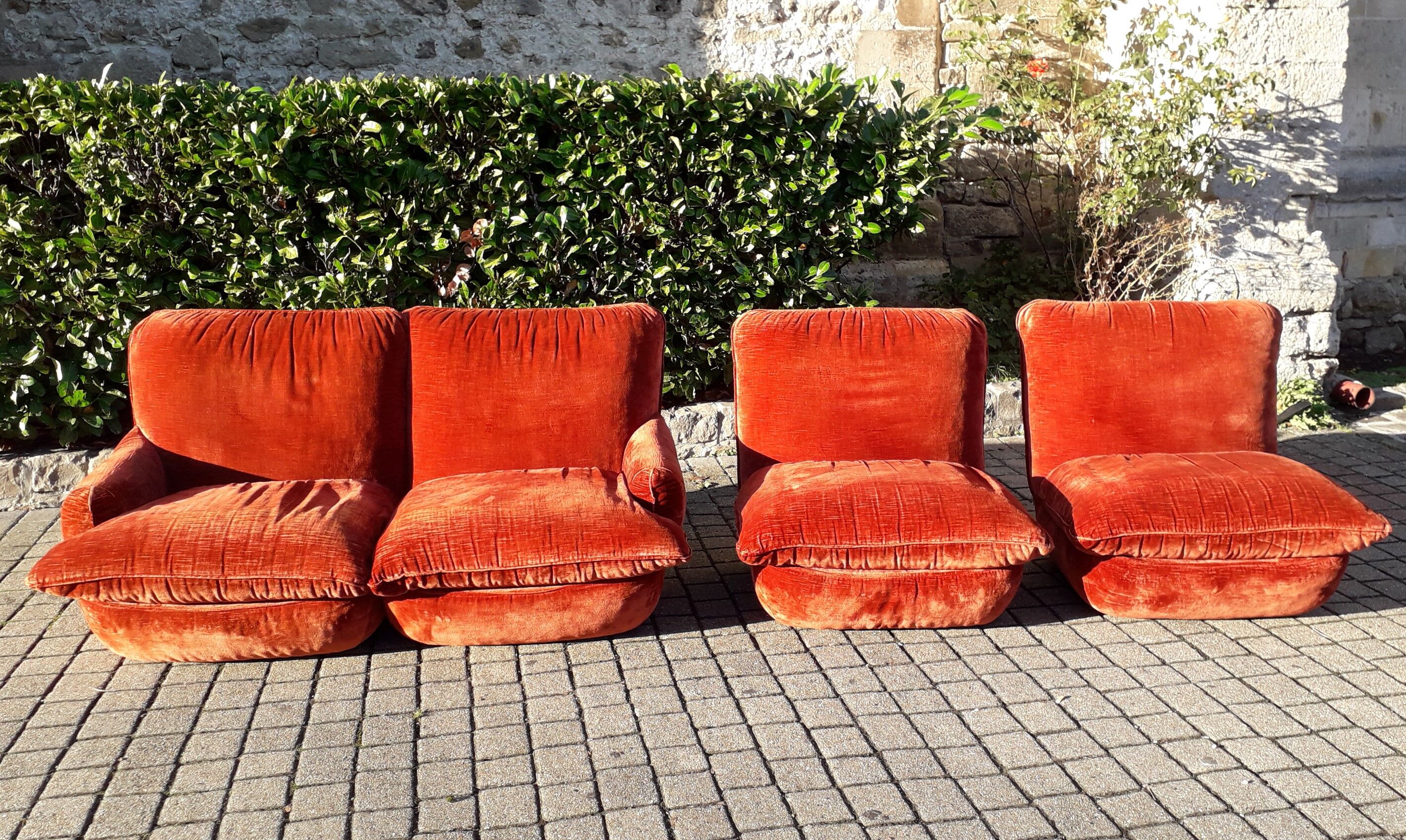 Airborne 70s sofa and heaters