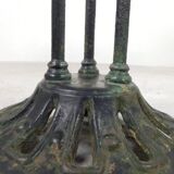 Art Deco bistro table, garden table on cast iron base