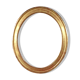 Cadre ancien oval bois doré à la feuille d'or 58,5x48,5 cm, feuillure 49,8x40,8 cm SB