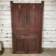 Distressed wooden double doors
