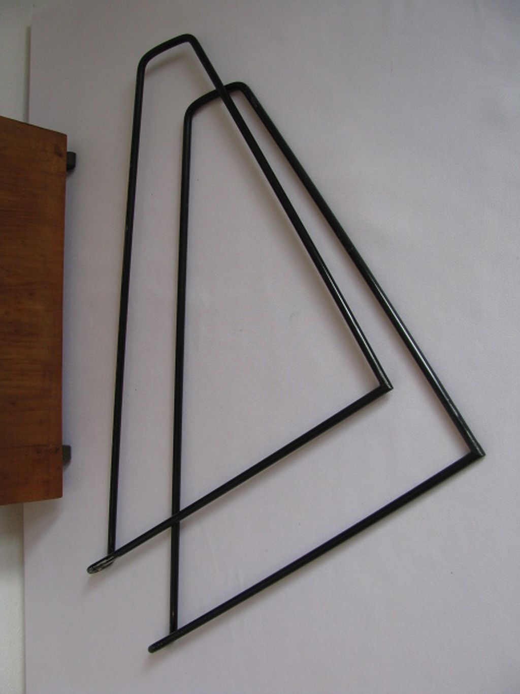 Étagère murale vintage bois 1960