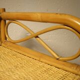 Rattan corner shelf 86 x 35 cm