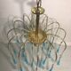 gold metal lustre - water drop vintage glass pampilles