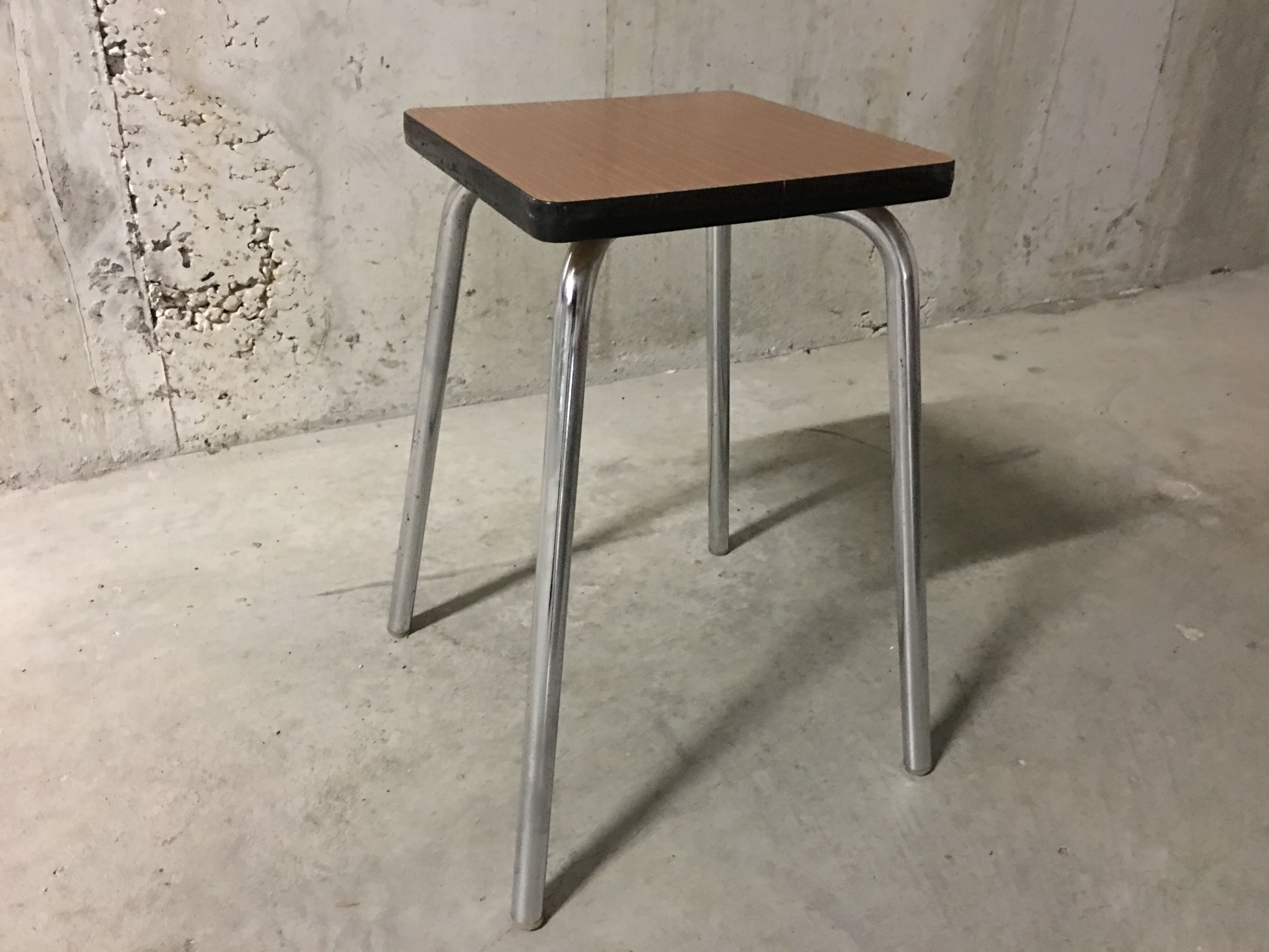 Stool in 70s formica