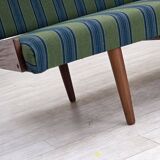 1970s, Danish daybed, furniture wool, solid teak wood, original condition.