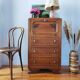 Commode chiffonnier art déco en chêne