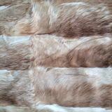 Rabbit skin rug, 200x225cm.