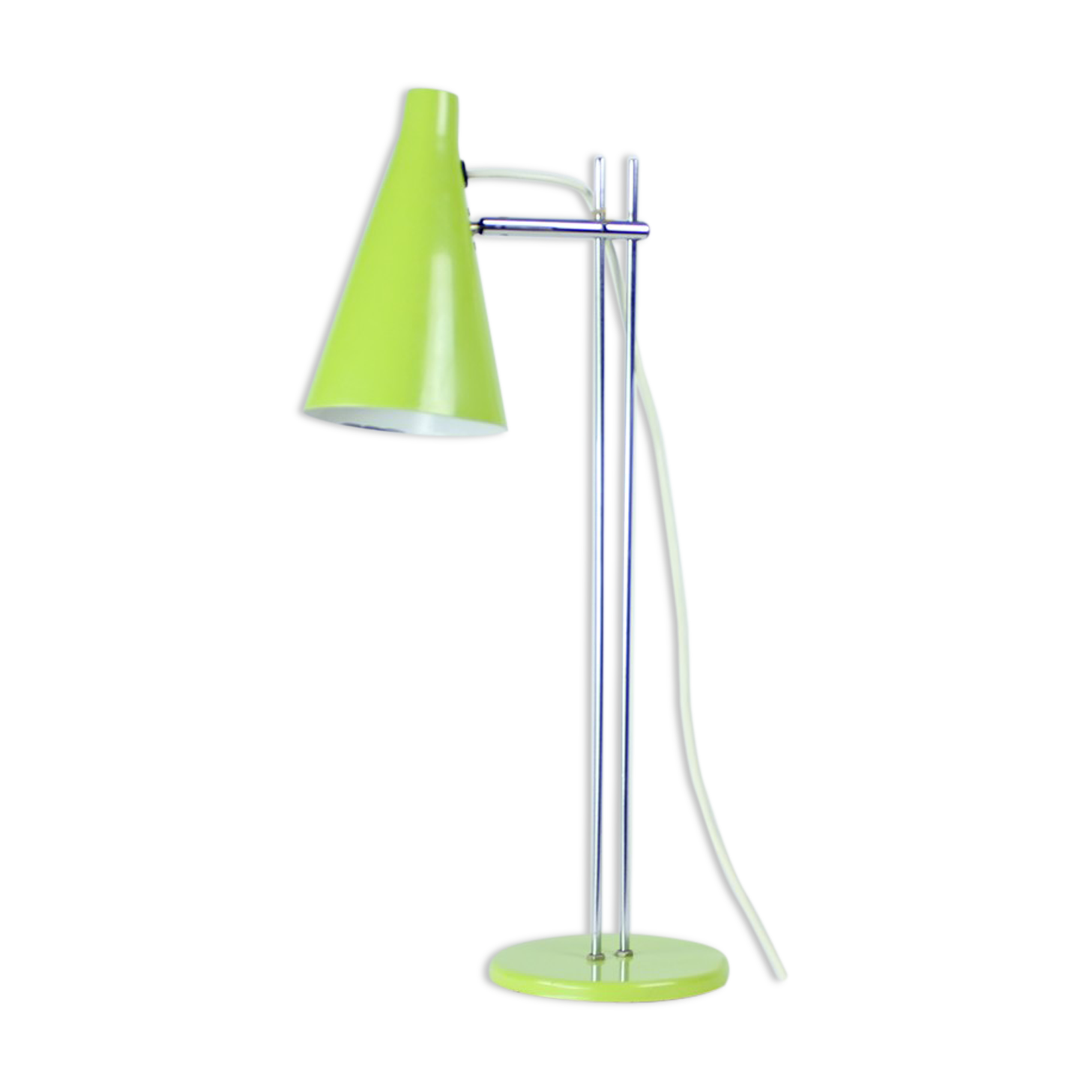 Green Metal Table Lamp By Lidokov, Czechoslovakia 1960s