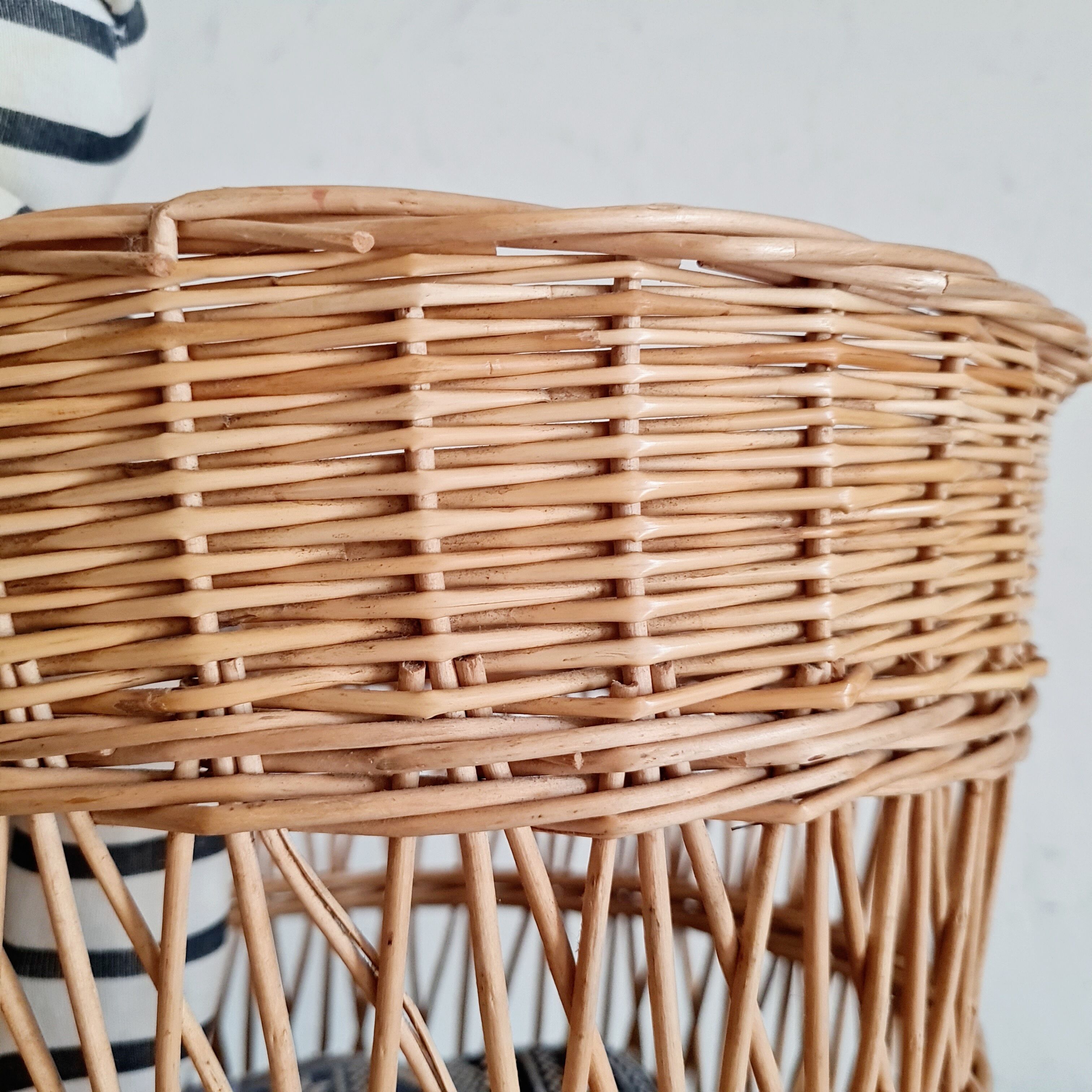 Old rattan basket or basket