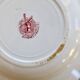 Vintage ironstone deep plate Moulin des Loups Athens model red