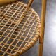 Table en verre et rotin