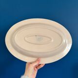 Plat de service Longchamp fleur bleue