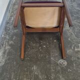 Set of six vintage teak dining chairs
