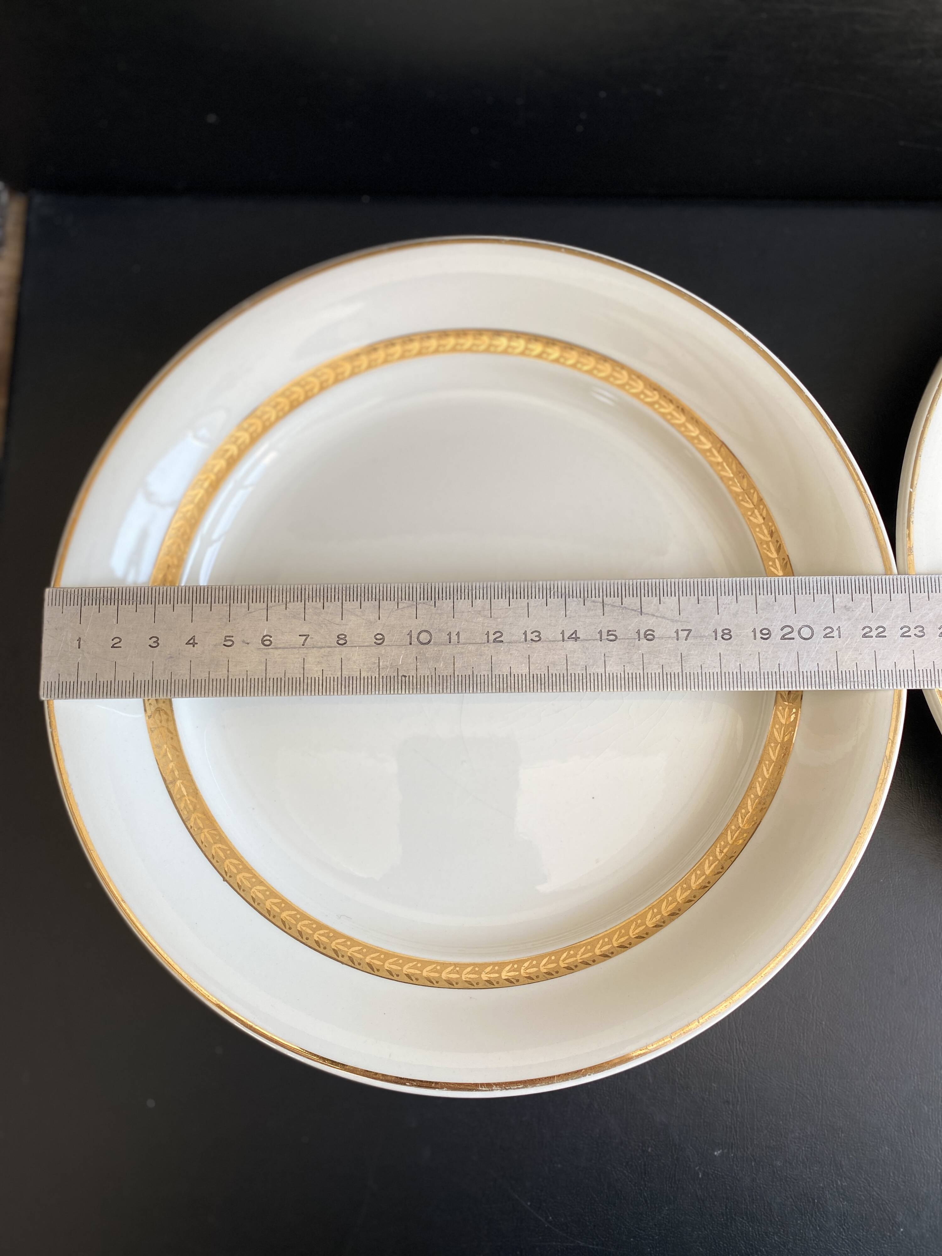 2 Vintage Plates Villeroy & Boch Mettlach - Economic Union France-Sarr