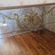 Large antique mirror with gilded decoration on engraved glass – Baroque style