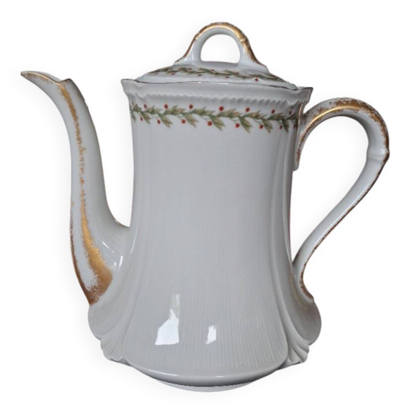 Ancienne cafetière / théière en porcelaine de Limoges