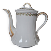 Old coffee pot / teapot in Limoges porcelain
