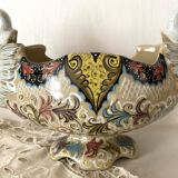 Molaroni planter, Pesaro, Italy, swans