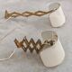Pair of adjustable scissor wall lamps Mid Century Modern by Alfred Müller for AMBA