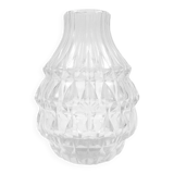 Clear crystal vase Val Saint Lambert - "Artichoke" model - Circa 1960