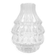 Clear crystal vase Val Saint Lambert - "Artichoke" model - Circa 1960