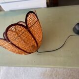Vintage rattan flower hanging
