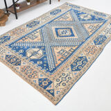 Medium Size Royal Blue Oushak Rug