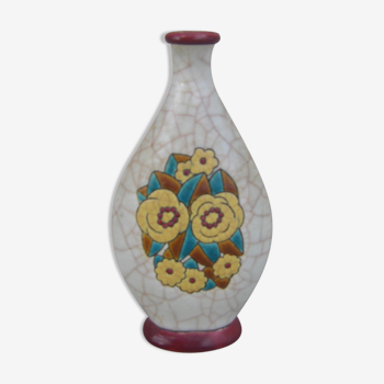 Vase soliflore en céramique de Longwy